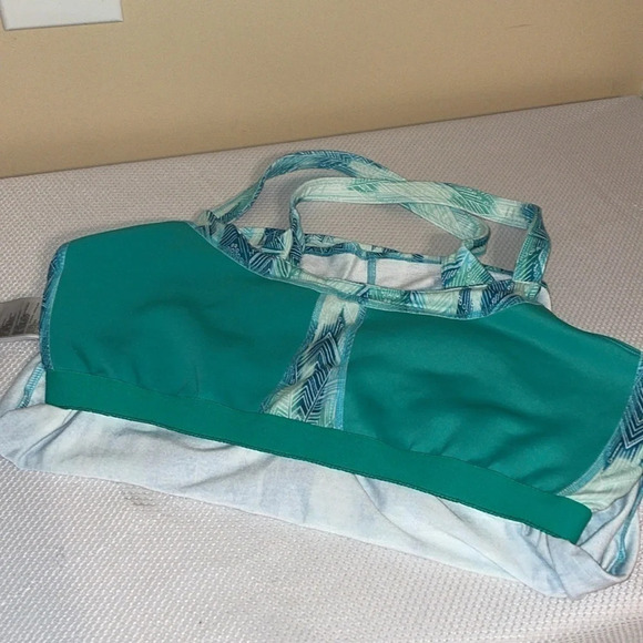 Marmot women’s shirt Large 12 14 tank top shelf bra soft stretch athletic blue - Picture 5 of 10